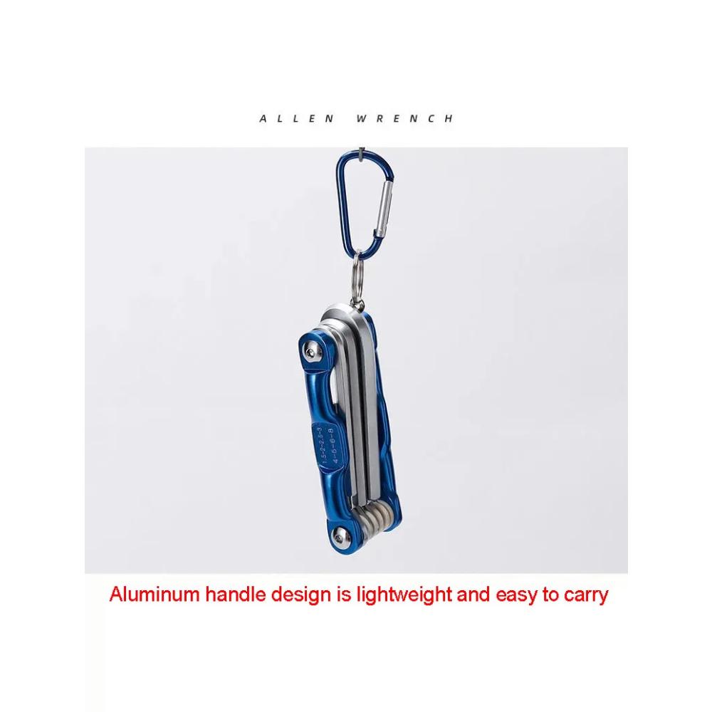 2025 Портативный складной шестигранный ключ Allen Set Metal Метрическая система Torx Шестигранный гаечный ключ Отвертка Шестигранный ключ Высококачественный ручной инструмент