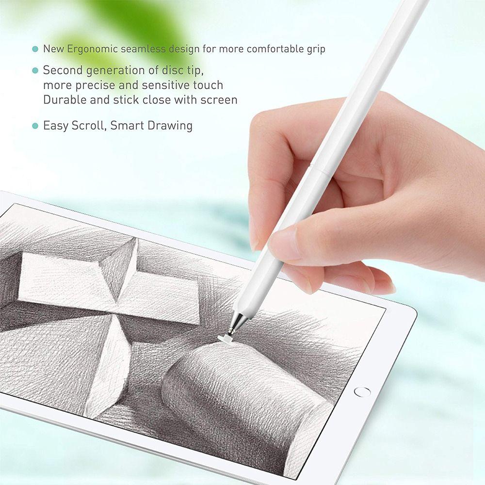 Replaceable Stylus Pen Transparent Disc Tip Capacitive Touch Pencil Professional Touch Screen Pen