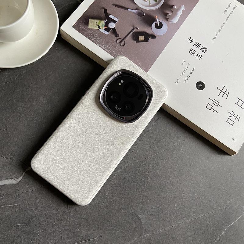 Роскошный кожаный защитный чехол от падений для Honor Magic6 Pro — простой, элегантный и профессиональный.