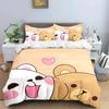 Exquisite Cartoon B-bubu Anime Digital Bedding Set Duvet Cover Sheet Printed Bed Set Pillowcase Bed Full Queen King Size Bedroom