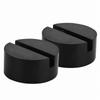 2Pcs Black Medium Jack Pads Universal Floor Jack Guard Adapter Lift Rubber Pad