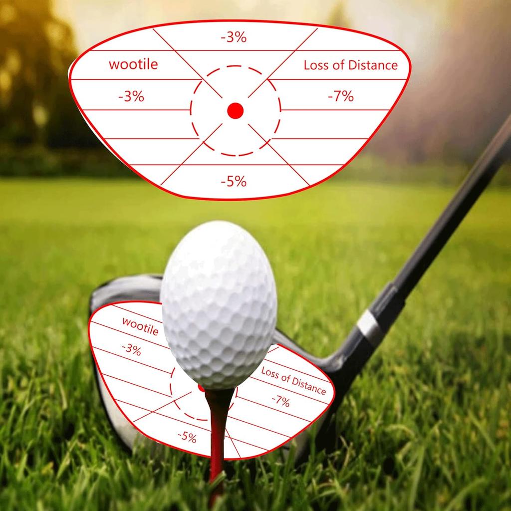 180 Pcs Golf Driver Blue Impact Tape Labels Golf Club Impact Tape Labels Self-Teaching Sweet Spot Target Sticker for Swing Training Aid Impacts Label