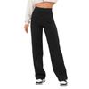 Womens High Waist Multiple Pockets Straight Leg Flexipants Stretchy Work Trousers Button Down Pants