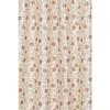 Pack of 2  Polyester Floral Leaf Print Window Curtain Regular Print 135 GSM , Brown
