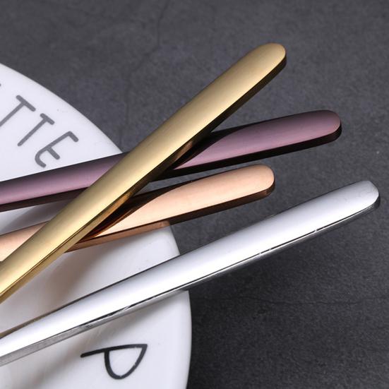 Ложка из нержавеющей стали для кухни с длинной ручкой для кофе, десерта, коктейля, размешивания