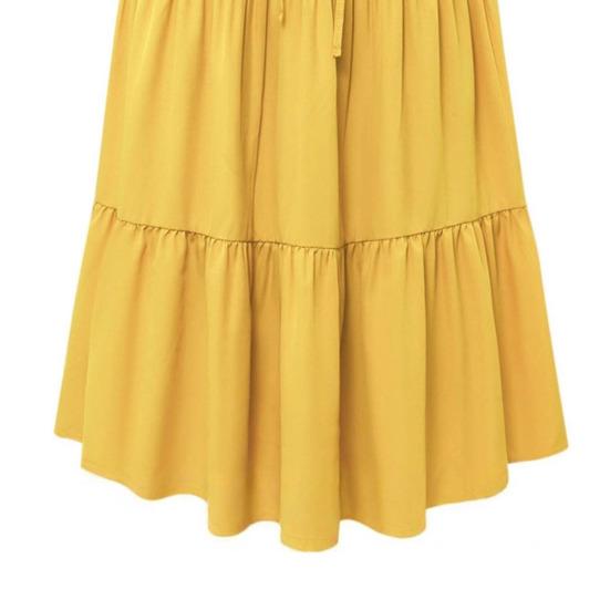 Женская летняя многоярусная юбка-макси А-силуэта с высокой талией, плиссированная, расклешенная, длинная, повседневная, летящая, пляжная, в стиле бохо