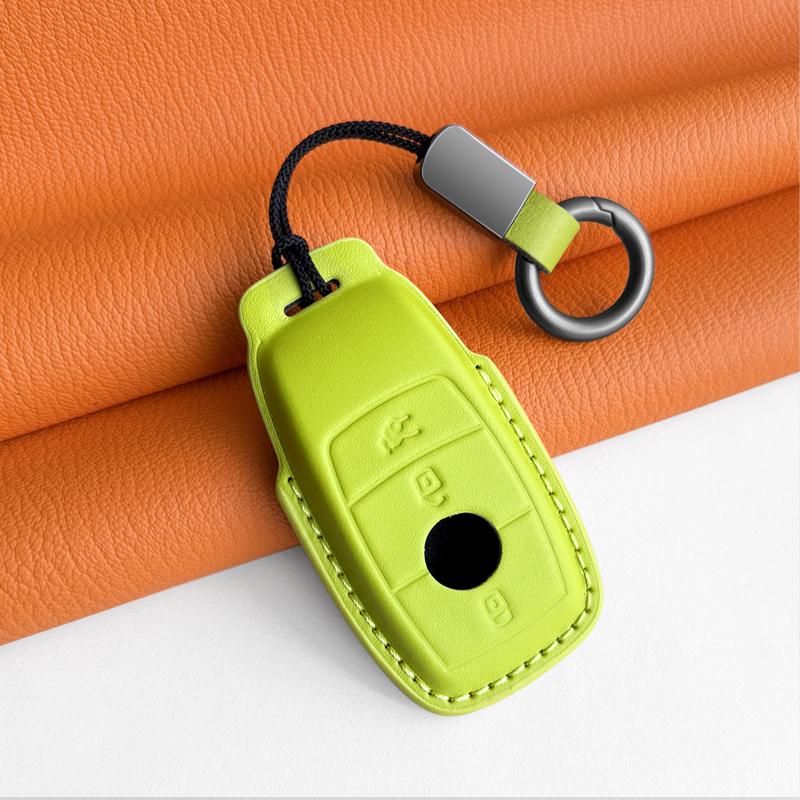 Mercedes-Benz Genuine Leather Key Case for GLC, Class A, S, C200, E300 Models