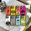 J-Jean-N J-Jullien-N M-Минималистичное искусство Чехол для телефона для iPhone17,16,15,14,13,12,11 Plus,Pro Max Черный Конфетный серебристый чехол для телефона