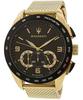 Часы мужские Traguardo Chronograph Gold Tone Stainless Steel Black Dial Quartz R8873612010 100M