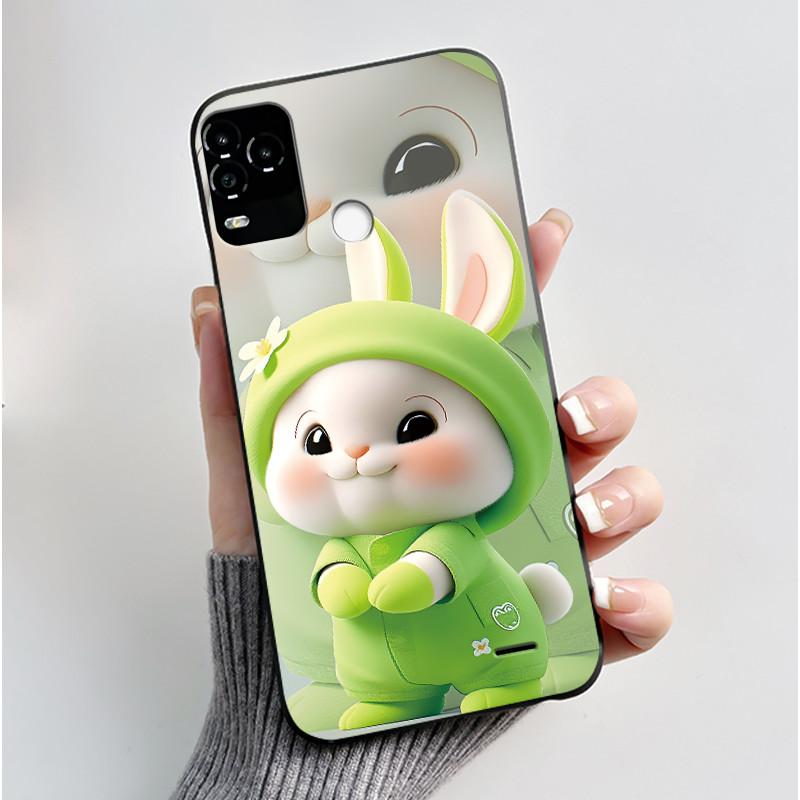 Чехол для телефона BLU G71 Plus G71+ Чехол Роскошный Милый Кролик с Сердечком Мультяшный Забавный Чехол-Оболочка Черный Мягкий Силиконовый Защитный Чехол
