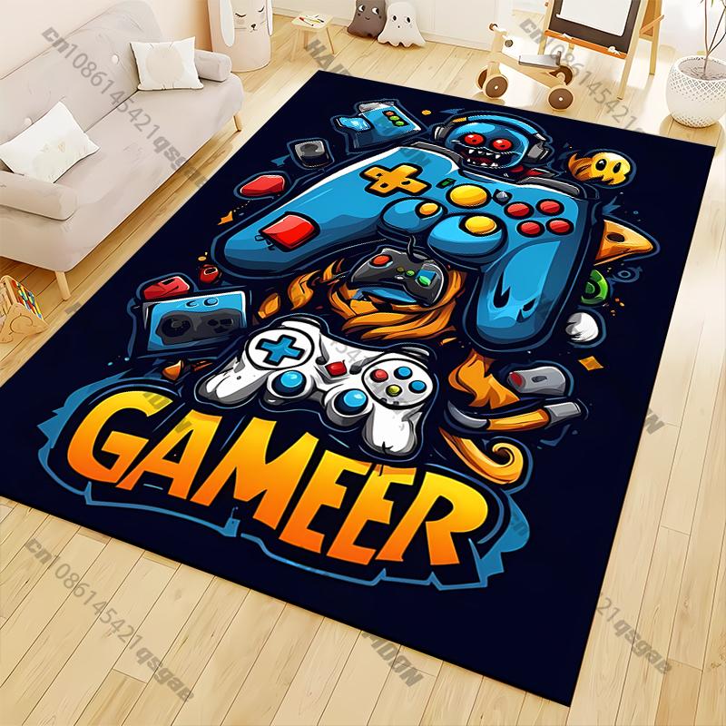 Retro Gaming Gamer Carpet Non Slip Floor Mat for Living Room Kitchen Entrance Door Balcony Washable Rug Home Decor Cameras
