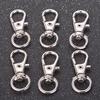 5 шт./лот, металлическая застежка-карабин для изготовления брелоков своими руками, разделенное серебристое кольцо для ключей «сделай сам», зажимы-крючки