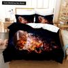 3D Американский футбол King Queen Пододеяльник Мяч Спортивный комплект постельного белья для детей подростков мальчиков любителей спорта 23 шт. полиэстер пододеяльник