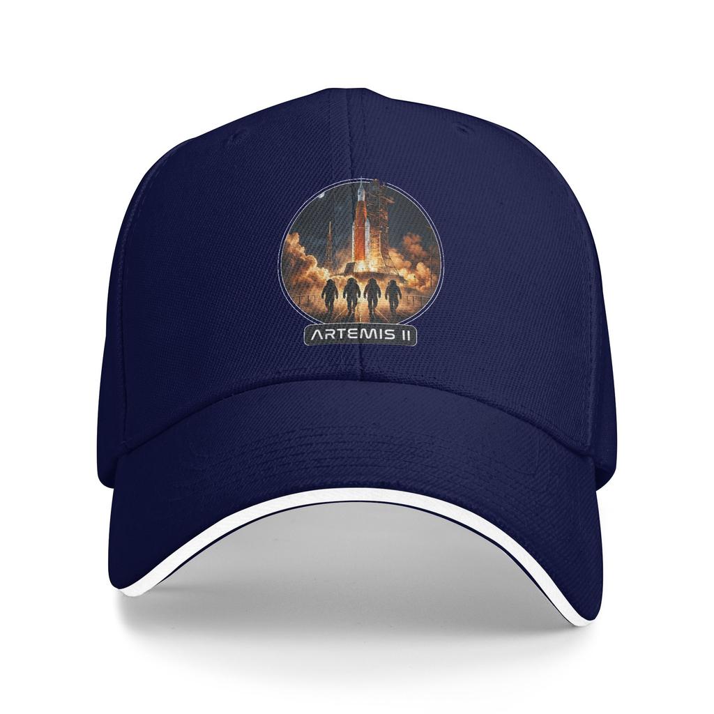 Запуск Artemis II к Луне Бейсболка Унисекс Дизайн Тракерская Кепка Летняя yk Смешные Теннисные Скейт Солнцезащитные Бейсболки
