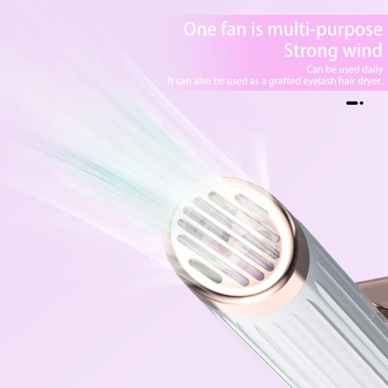 Электрические щипцы для завивки ресниц с подогревом и вентилятором, перезаряжаемые от USB, портативные 2-в-1, многофункциональные женские инструменты для завивки ресниц с быстрым нагревом