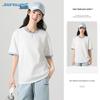 Женская хлопковая футболка с цветовыми блоками Jeanswest Весна 2025