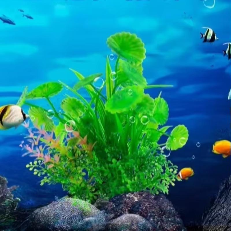 10 шт. Декорации для аквариума Пластиковые Искусственные Водоросли Высококачественные Водоросли Трансграничные Декоративные Растения для Аквариума