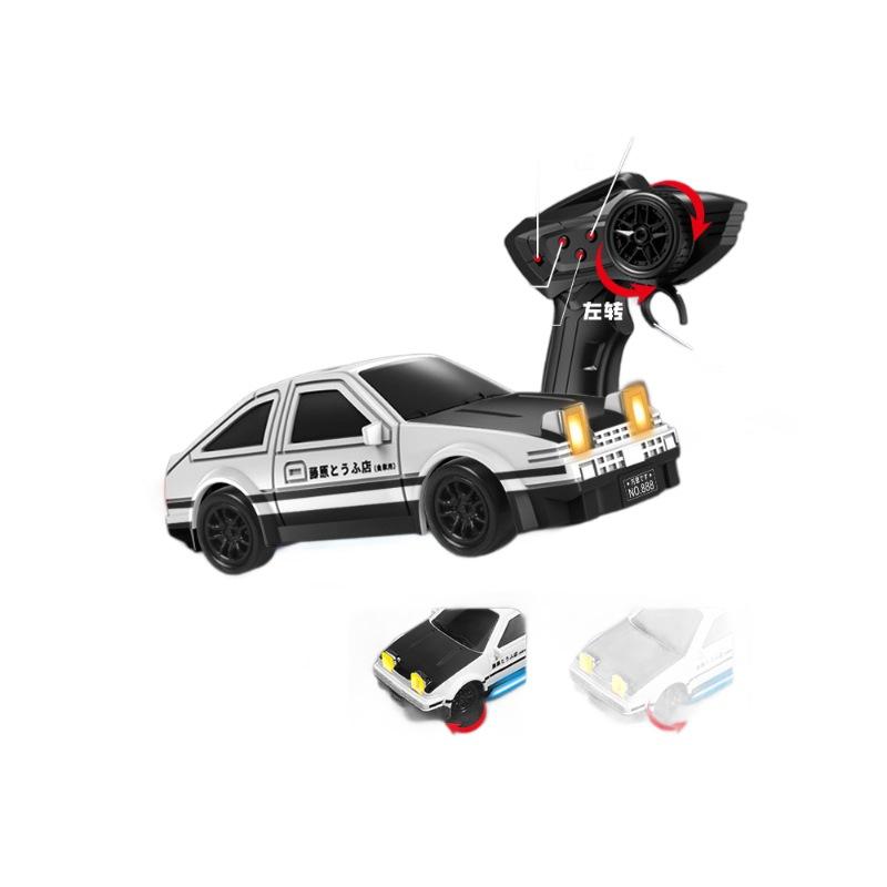 1/64RC Высокоскоростная радиоуправляемая машина Свет Дрифт Ae86 Полноприводный гоночный автомобиль Зарядка Спортивный автомобиль Модель Подарок на день рождения