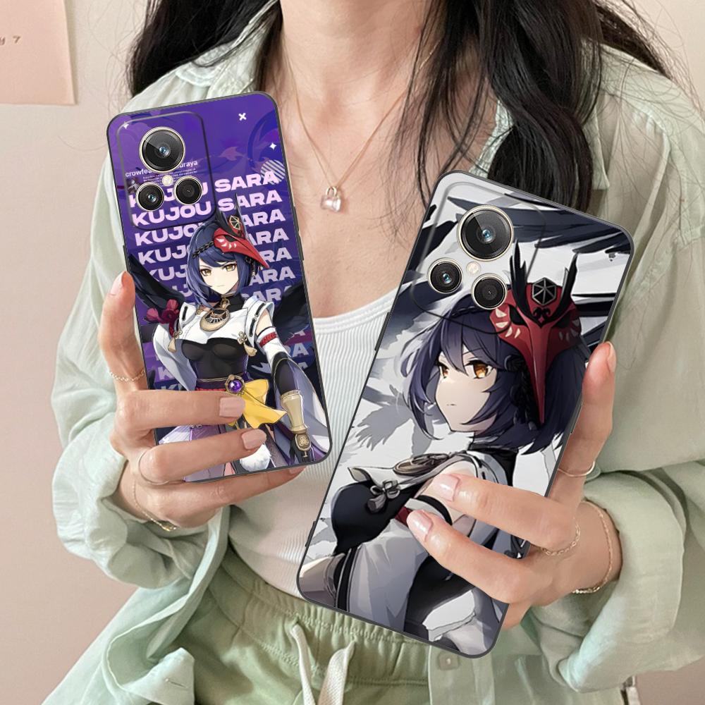 Game GI Kujou Sara Mobile Phone Case for Realme GT 8 Neo Pro C75 73 71 C67 65 C55 53 C35 31 C20 15 Colorful Printing Cover Cover