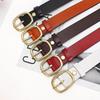 Belt Women'S Leather Pin Buckle Retro Cowhide Belt Women'S Fashion Trend Casual Pants Belt