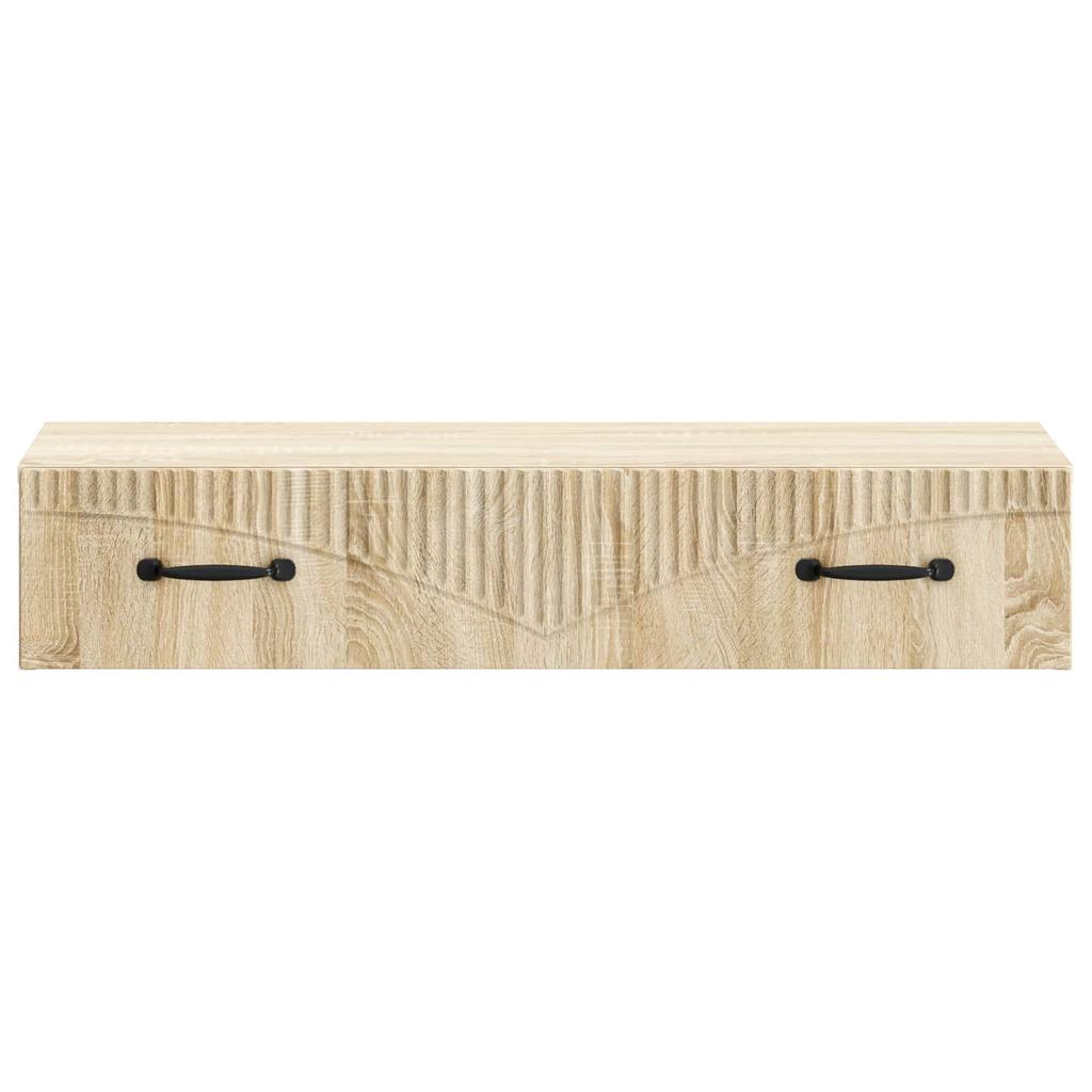 Wall Mounted Side Table Sonoma Oak 87.5 x 34.5 x 17 cm