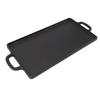 Griddle Plate Double Sided Iron Fast Even Heating Reversible Grill Plate for Outdoor Camping Gas