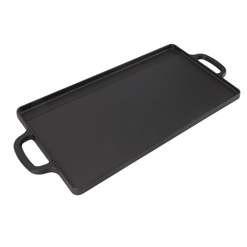 Griddle Plate Double Sided Iron Fast Even Heating Reversible Grill Plate for Outdoor Camping Gas