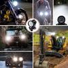 Motorcycle LED Fog Light Harness Auxiliary Compatible with 12V and High Work Light with Set Yellow X-STYLE Kit, 2-Color, 3-Mode Switch, 60W,