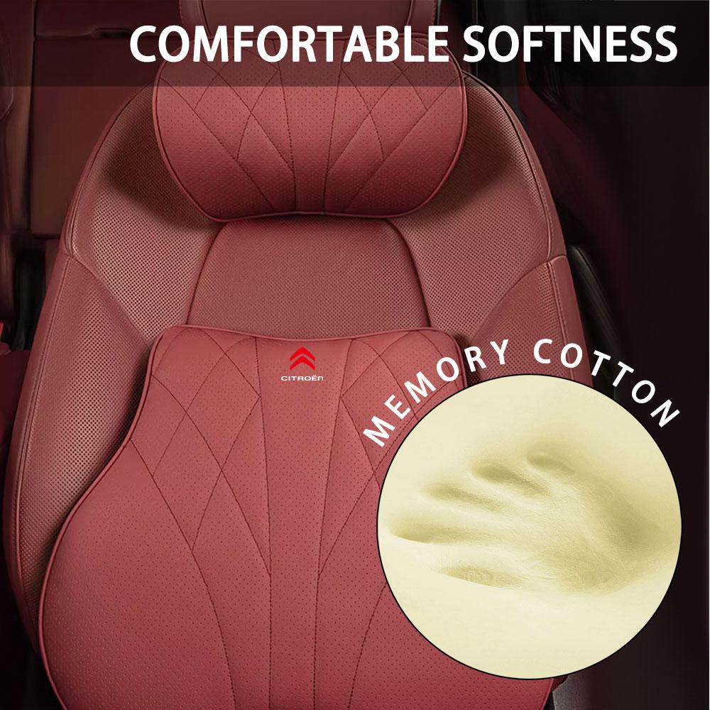 Car Neck Pillow Seat Cushion Lumbar Support Auto Interiors For Citroen C4 C3 C5 C2 Berlingo C-Elysee C4-Picasso C4-Aircross DS