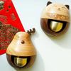 Деревянный беспроводной дверной звонок, колокольчик для торговца, подвесные колокольчики, настенные украшения, дверной звонок из цельного дерева