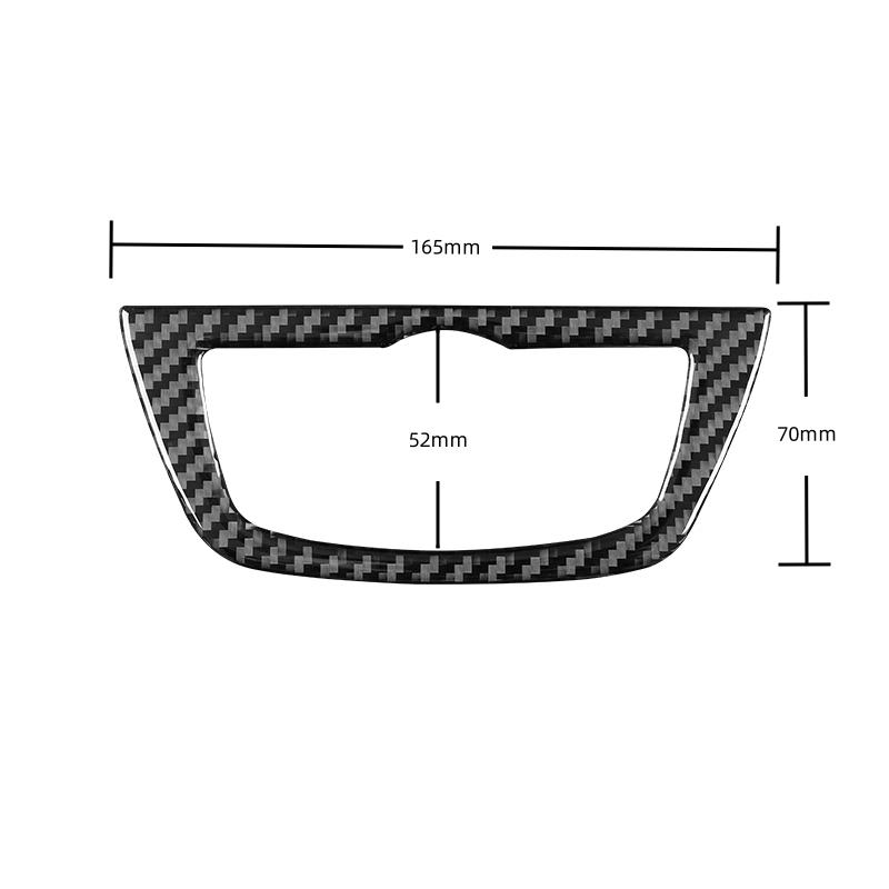Carbon Fiber Headlight Switch Control Panel Frame Trim for BMW 5 Series G30 2018 2019 2020 2021 2022 Dashboard Side Sticker
