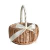 Wedding Flower Girl Hand Woven Storage Basket Flower Basket Desktop Decoration Clutter Organizer