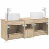 Bathroom Furniture Set 3 pcs Sonoma Oak 49.5 x 44.5 x 66 cm