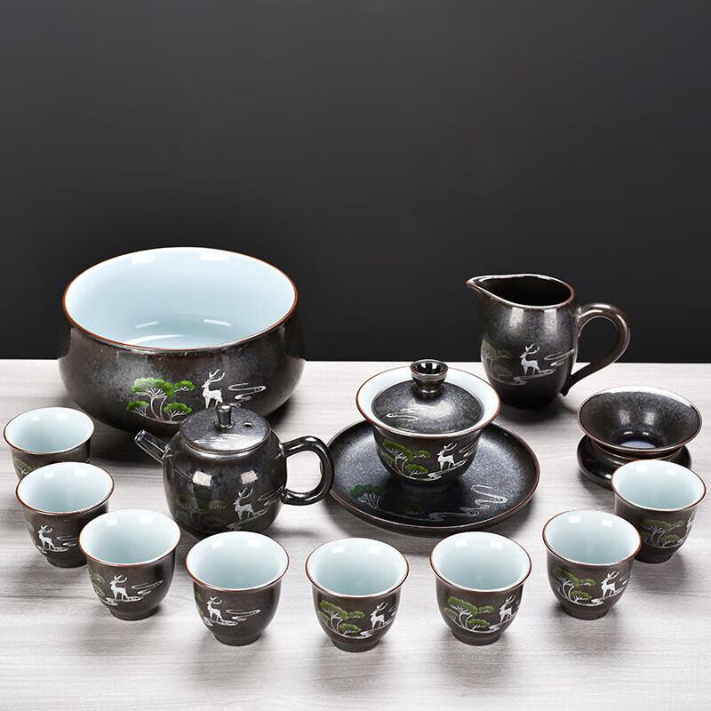 Chaxun 10-Piece Chinese Ceramic Tea Set