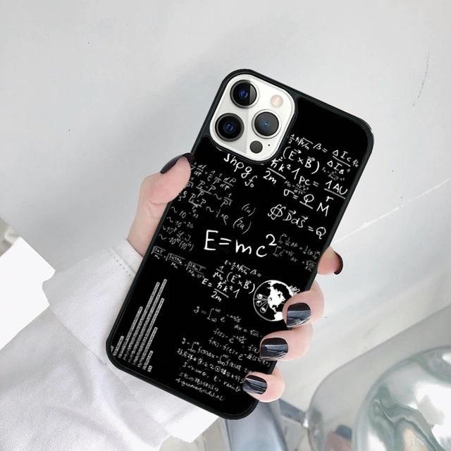 Чехол для телефона E mc2 Формула Математика Забавная Наука Для iPhone 17 Air 15 Pro MAX 16 Plus 14 11 12 13