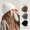 2024 New Women's Autumn and Winter Thick Warm Imitation Fur Ear Protection Knitted Hat Yarn Hat