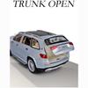 1:24-масштабная металлическая модель автомобиля GLS600, модели автомобилей из литого сплава, 6 дверей можно открыть с помощью звуковых и световых игрушек для детского орнамента