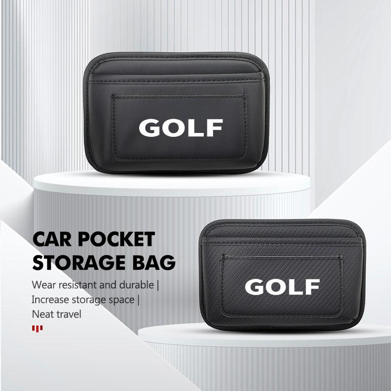 PET1 Valve Stems Caps For Volkswagen VW Car Storage Pocket Seat Back Side Door Hanging Bag Card Purse Golf Jetta Passat Mk4 Mk5 Mk6 C