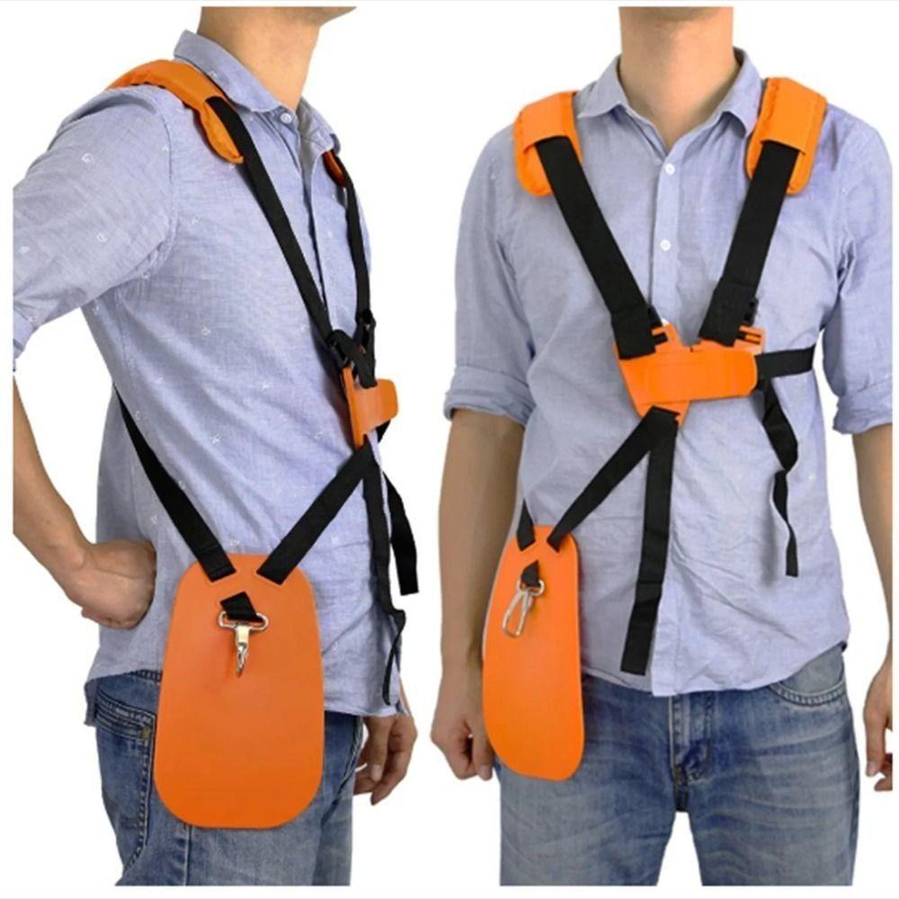 Orange Strimmer Harness Adjustable Trimmer Shoulder Strap Gardening Tool Brush Cutter Strap Garden