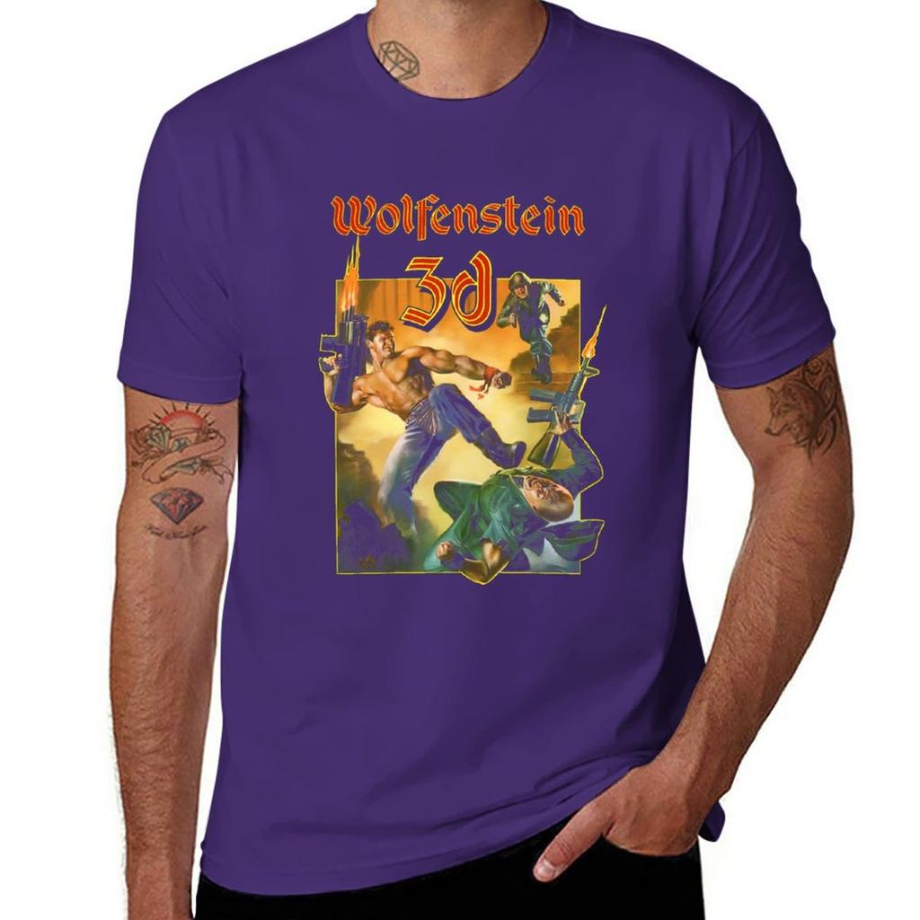 Wolfenstein 3D, дизайнерская футболка, летние топы, белые футболки для мальчиков, одежда в стиле каваи, мужские футболки