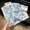 New silk satin 71 * 71 square scarf versatile foreign style simulation silk scarf middle-aged and elderly decorative scarf neck protection silk scarf