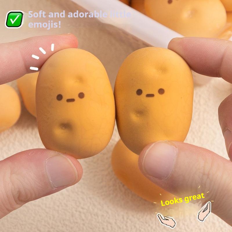 2 шт./комплект Кавайный ластик в форме картошки Креативный материал для DIY-журнала Студенческие принадлежности Канцелярские товары