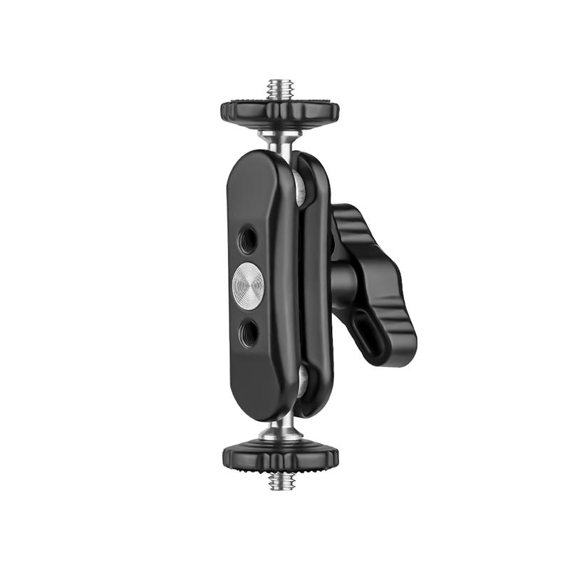 Металлическая двойная шаровая головка Magic Arm с 1/4''винтовым удлинительным креплением для DSLR камеры монитора видео микрофона штатива