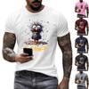 Men's Fashion Casual Printed Short Sleeve Round Neck Pullover Tops