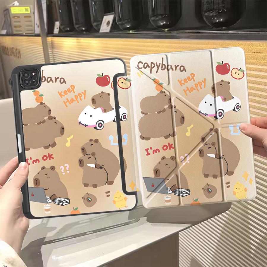 Милый чехол для планшета с морской свинкой для iPad Mini 6 7 Air 4 5 M3 M2 1 2 M4 11 дюймов Pro 2025 Pro 11-го 10-го 9-го 8-го 7-го 12,9 дюйма Держатель