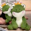 Cute Sitting Frog Doll Plush Toy Green Frog Doll Children Soothing Pillow Doll Doll