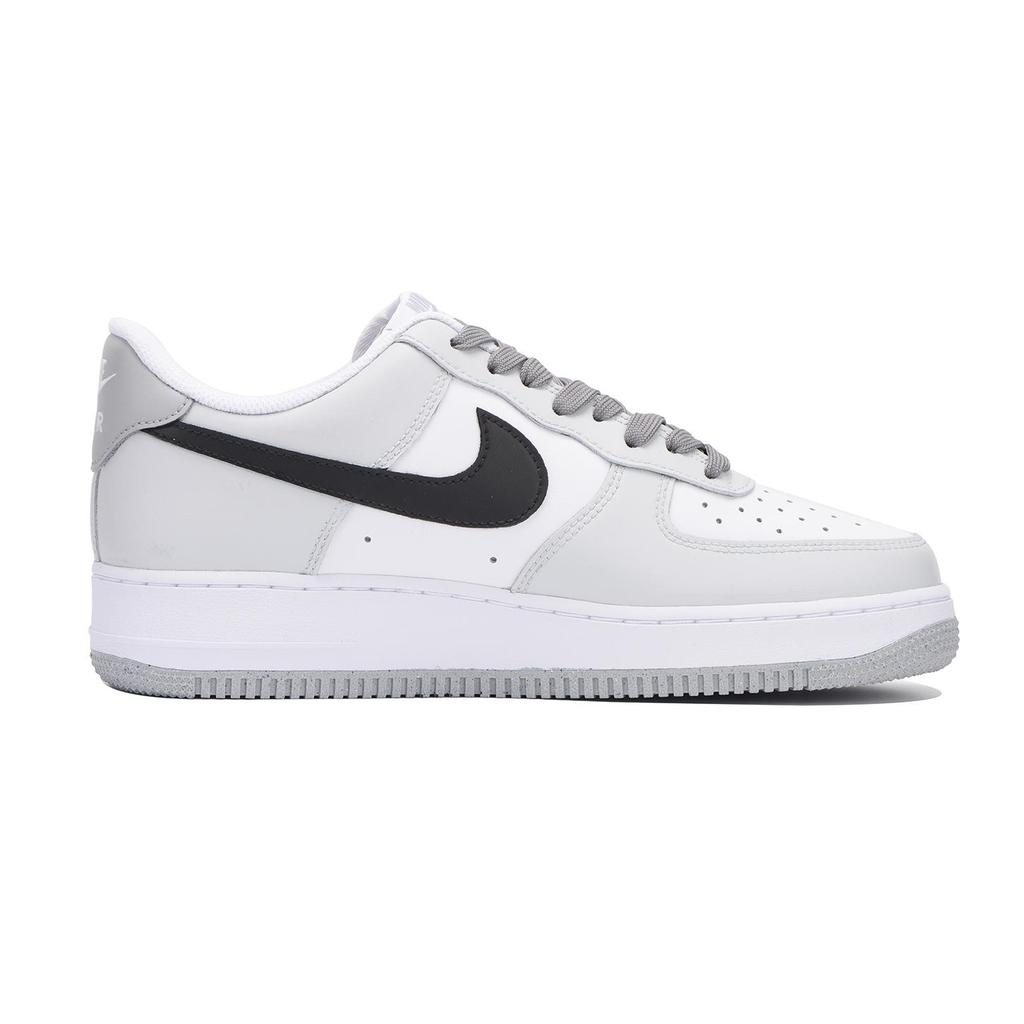 Nike Air Force 1 Покрытие Нескользящие Низкие Кеды для Скейтборда Мужские Серый Белый Черный FJ4146-100(Команда59-)