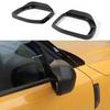 Black Rearview Side Mirror Eyebrow Frame Trim Cover For Ford Bronco Sport +