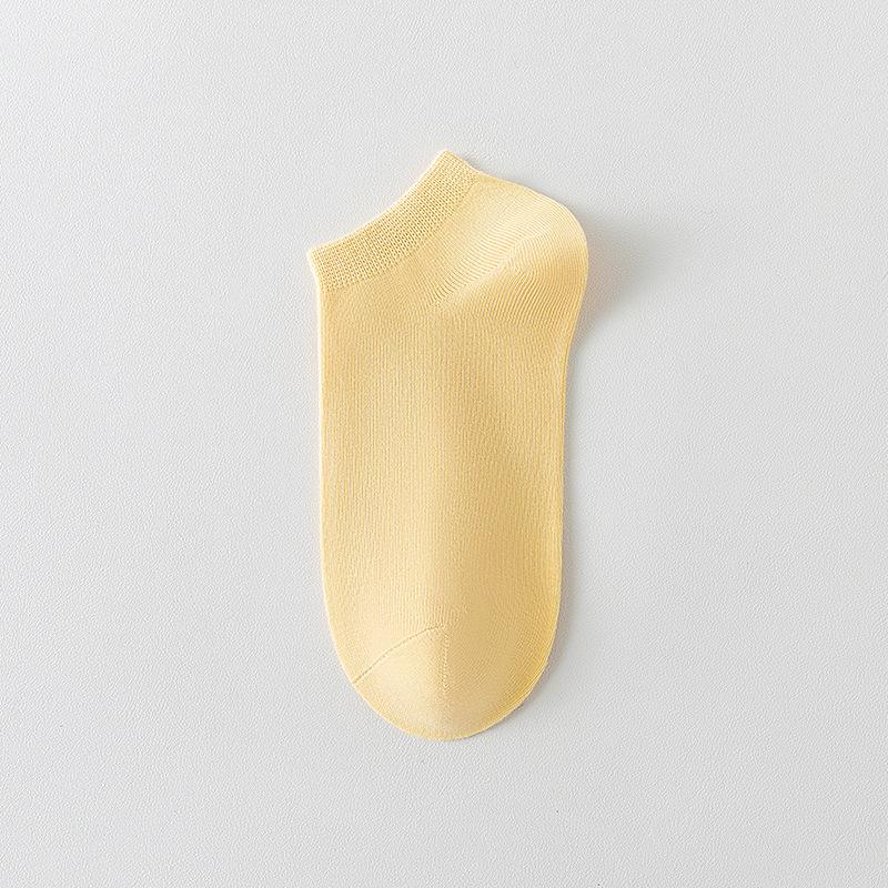 Женские летние тонкие хлопковые носки-следки против скольжения, дезодорирующие, впитывающие пот, дышащие, с пяткой