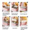 Leaf-proof Electric Heating Lunch Box Quick Heating Portable Insulated Lunchbox  For Office Workers